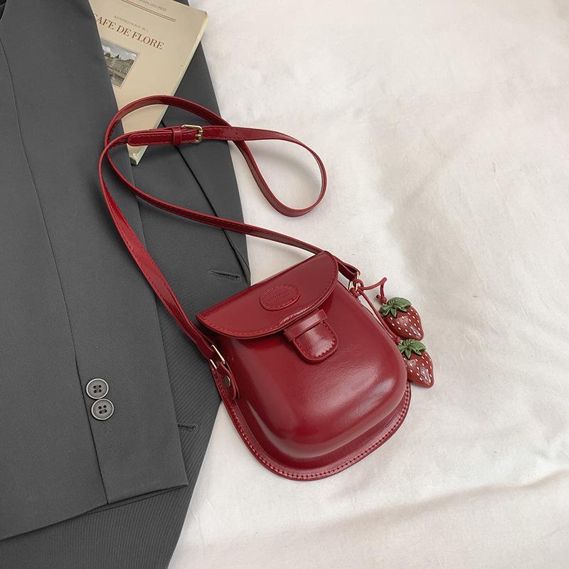 Premium niche bag women's autumn and winter new retro shoulder messenger bag mini saddle bag