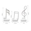 3 Pcs Modern Musical Notes Statues Sculpture Symbol Crafts Resin Figurine Music