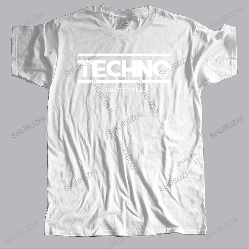

many summer High Quality t shirt short sleeve New Summer Tshirts Detroit Techno 1988 hip hop printed Men Oneck Teeshirt S