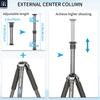 INNOREL Camera Tripod Carbon Tripod Single Lens Reflex Tripod with Ball Head 4 Steps Telescopic Working Height Pipe Diameter 25KG Maximum Load