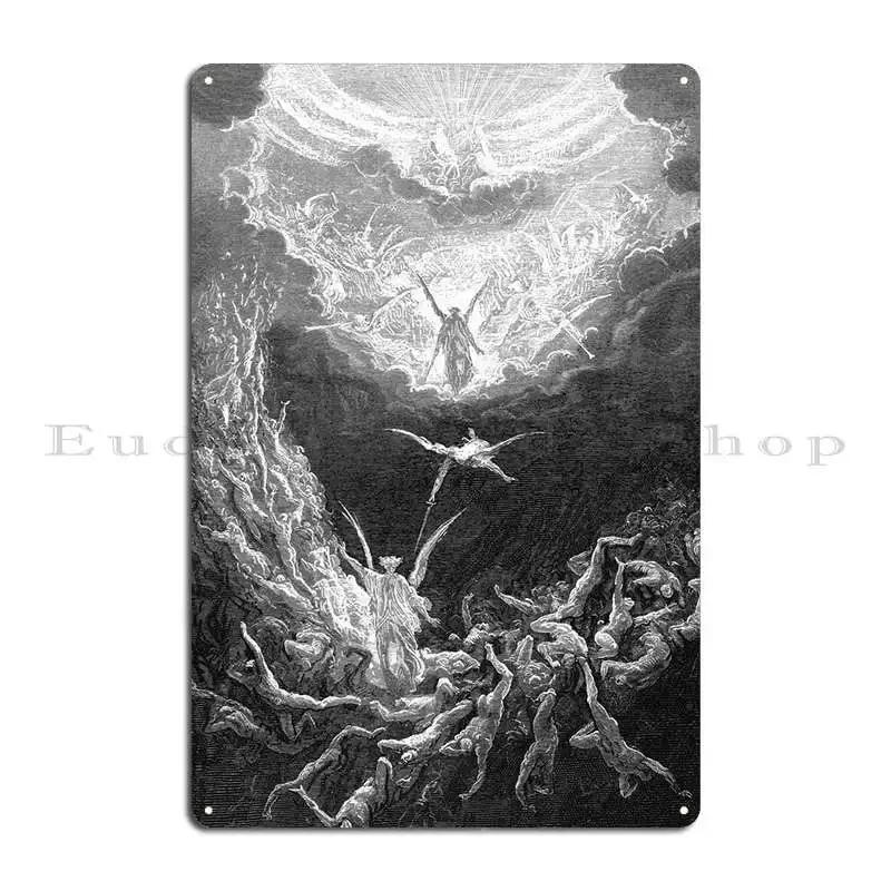 The Last Judgment Metal Sign Wall Mural Party Design Custom Garage Tin Sign Poster 20x30cm(7.8x11.8inch)