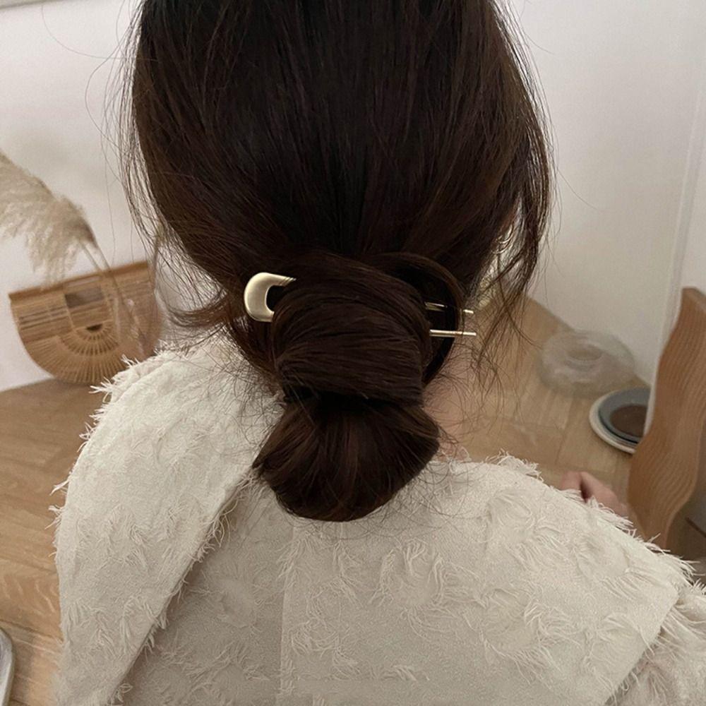 Simple Hair Sticks Metal Hair Clip High Quality Chinese Hair Pin Women Headdress