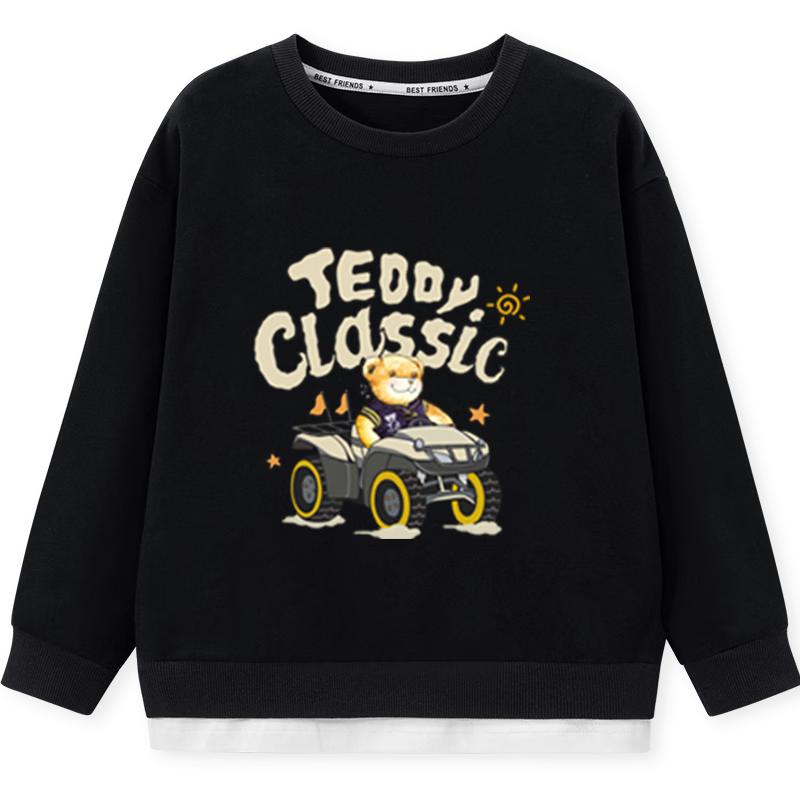 Classic Teddy Boys  Faux Two-Piece Sweatshirt 160