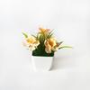 Multicolor Simulation Flowerpotted With Flowerpot Faux Potted Flowers  Home Decoration