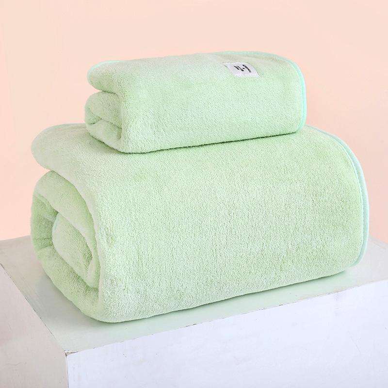 Coral Fleece Bath Towel Pineapple Grid Large Bath Towel Thickened Beach Towel of the Same Style Absorbent Household Adult Bath Towel