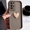 Urocze etui 3D z sercem miłości na telefon Samsung Galaxy S25 S24 Ultra S22 S23 Plus A53 A52 A54 A15 A35 A55 A06 A36 A56 Silikonowe etui
