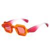 Unique Y2K Candy Color Small Square Women Sunglasses Fashion Brand Designer Unique Wide Legs Men Punk Gradient Shades UV400