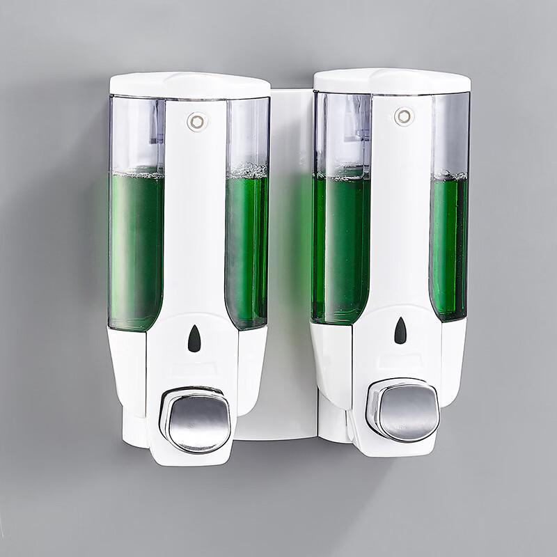 TLXT Wall-Mounted Manual Double Soap Dispenser