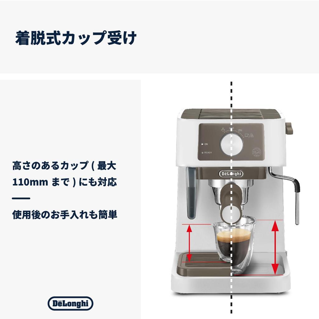Espresso Maker Stirosa Cappuccino Latte Art Espresso Machine Stainless Steel Milk Flosser Stylish Entry Model Warranty with Family Registration