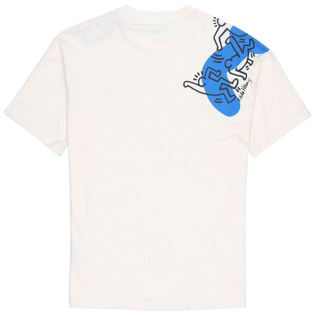 Adidas Keith Haring Collaboration SS22 Cartoon Print Round Neck Short Sleeve T-Shirt Men Tops White HD7264