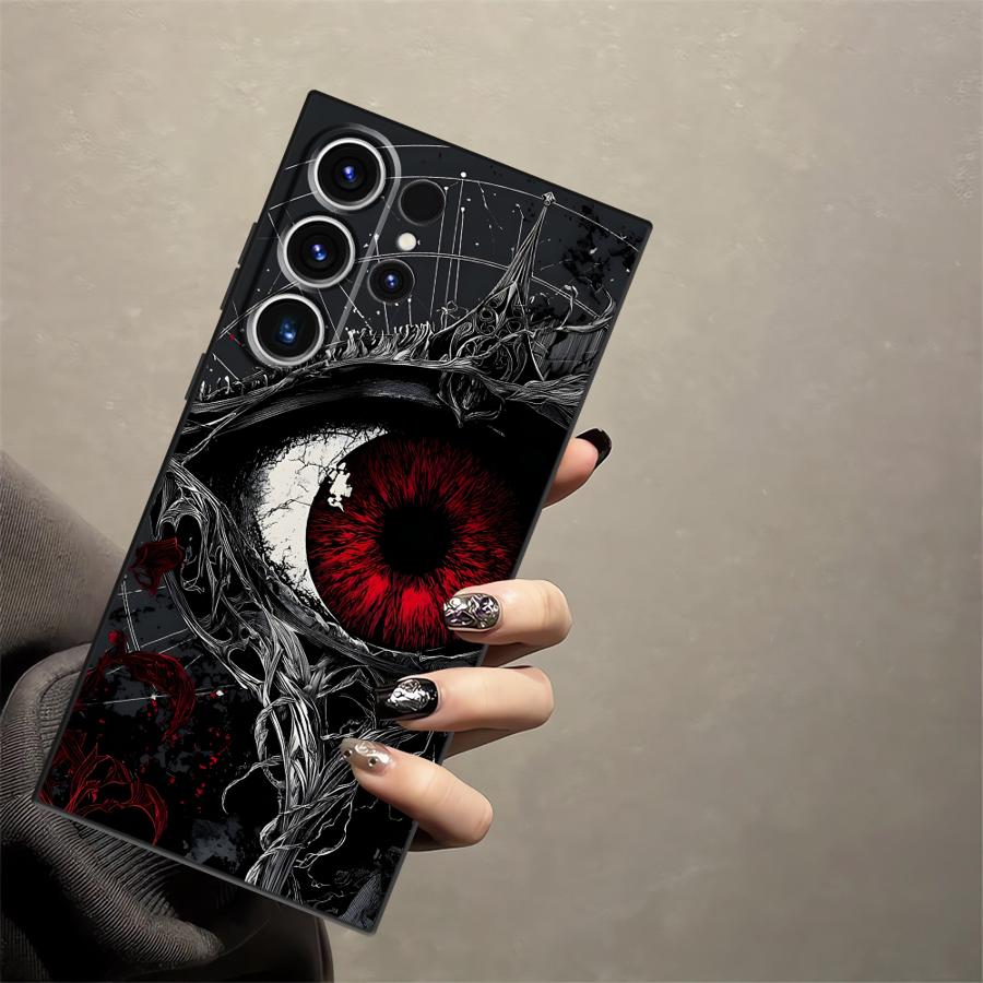 Gotisches Muster Funda Handyhülle für Samsung Galaxy S26 Ultra Note 20 8 9 10 S24 S25 Plus S23 S20 Ultra S10 S9 S21 FE