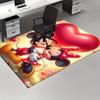 1pc,"Mickey & Minnie Mouse Romantic Valentine's Day Home Decor Rug - Perfect for Living Room, Office Desk Mat, Outdoor Carpet Gift Idea"H067