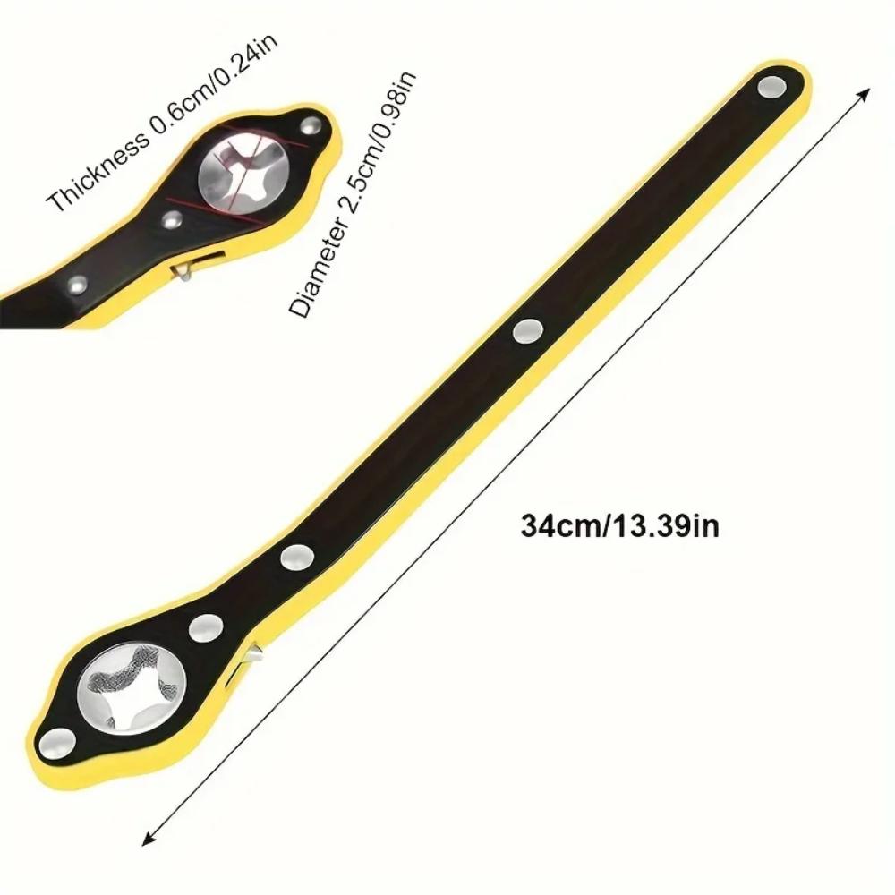 Car Labor-saving Wrench Tire Cross Hexagon Extended Joystick Jack Lifting Effortless Joystick 360 Degree Rotation Handle Tools