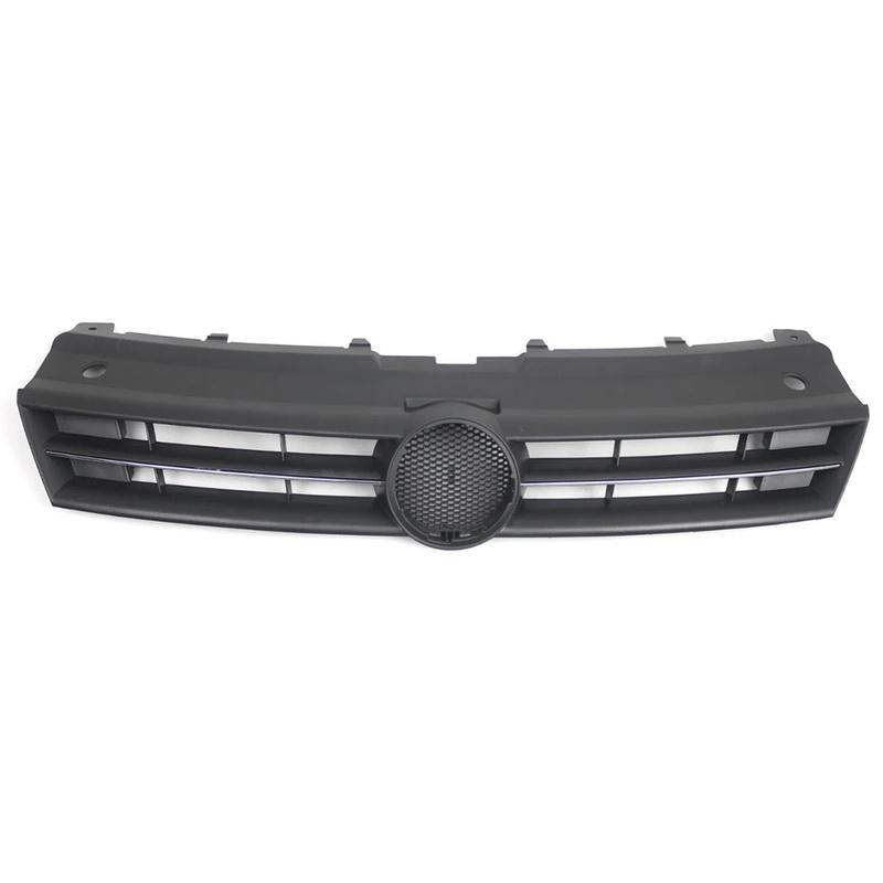 Car Front Bumper Grille Marked Grille Single Silver Dumb Black Grill For Golf 2015-1017 Exterior Parts