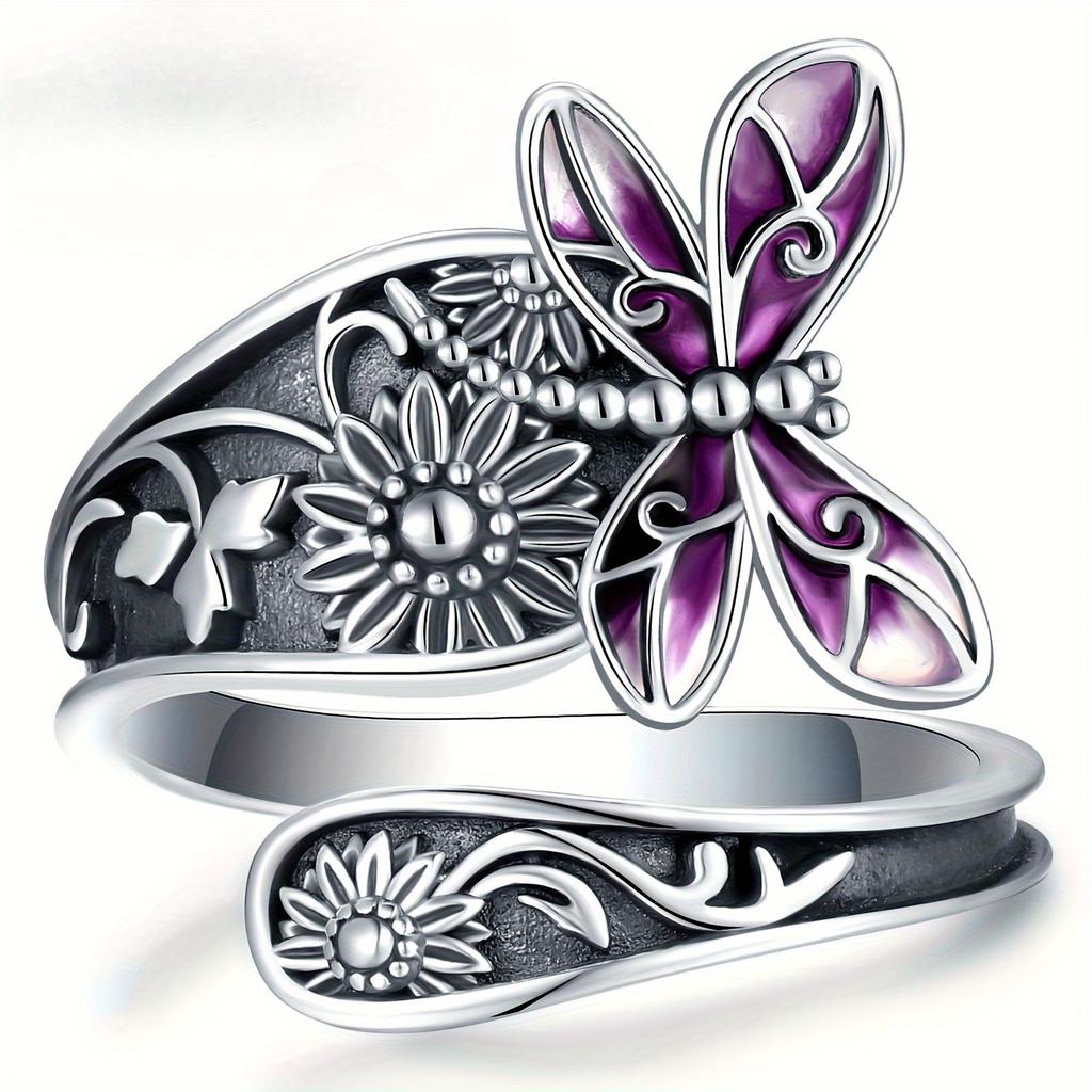 Ladies' Open Ring, Bohemian Victorian Thumb Jewelry, Fashionable and Personalized Punk Carving Cross Pattern, Versatile for All Seasons