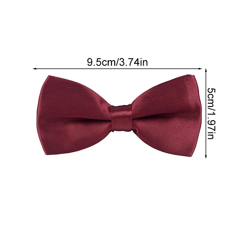 1Pc Children Formal Bow Tie Solid Color Baby Toddler Fashion Polyester Boys Wedding Classical Bowties