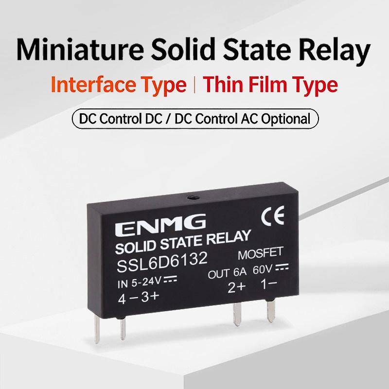 Solid State Relay SSL6D6132 Ultra Compact Low Profile 6A 2A Normally Open for Automation Equipment