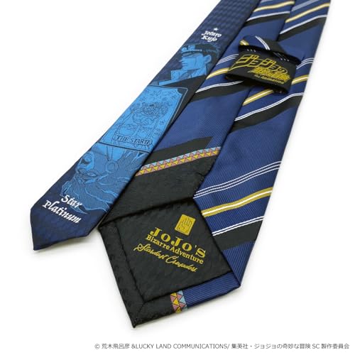 Florence Spec JoJo's Bizarre Adventure Part 3 Tie, Jotaro JJN000005-001, Navy Blue 1, Standard Size