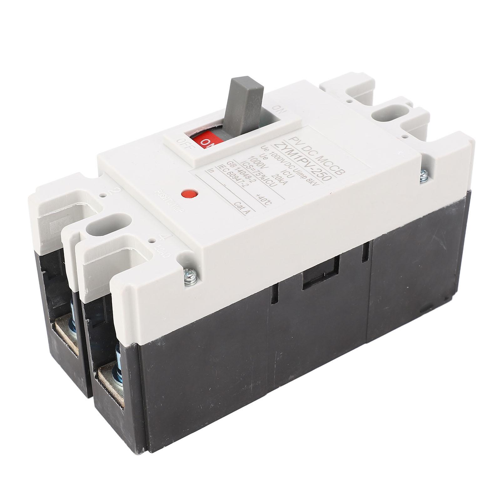 

Moulded Case Circuit Breaker 200A MCCB Solar Battery Protection Switch 2P DC 1000V