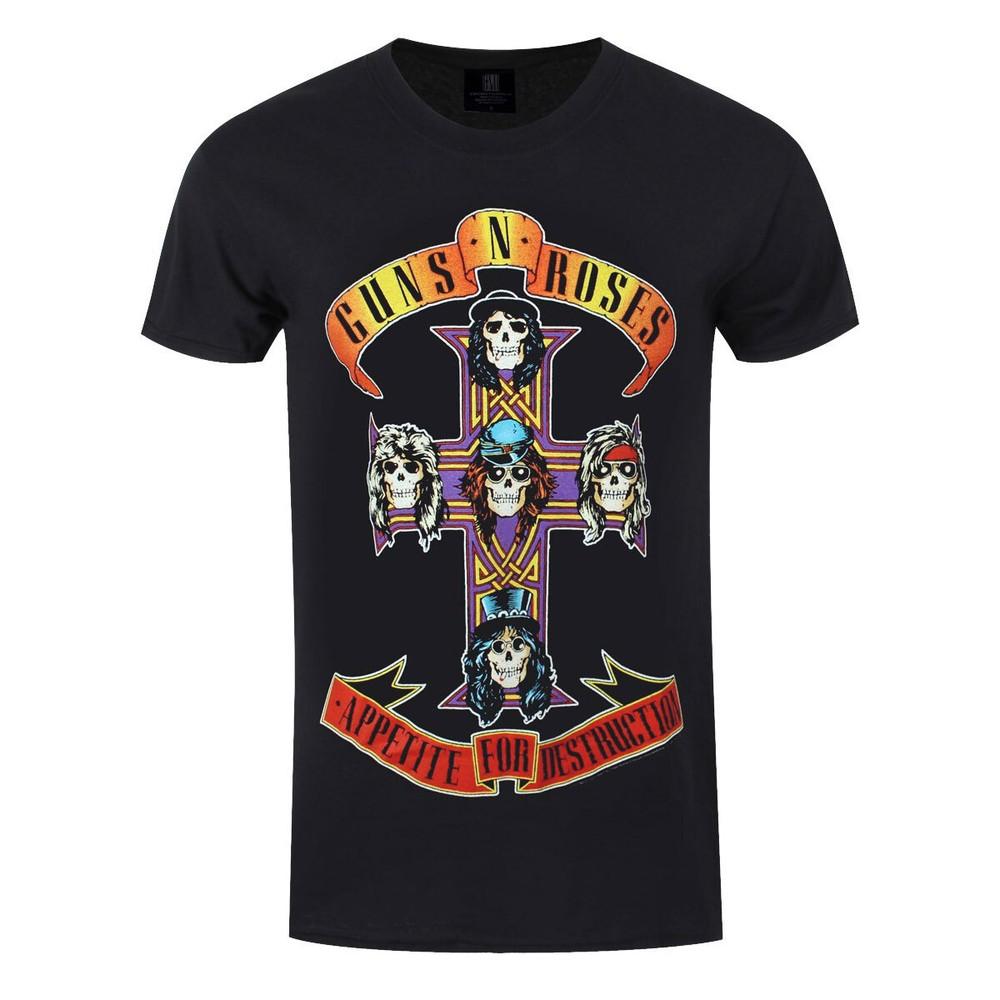 Guns N Roses TShirt Appetite For Destruction New Black Official Unisex T-Shirt XXXL