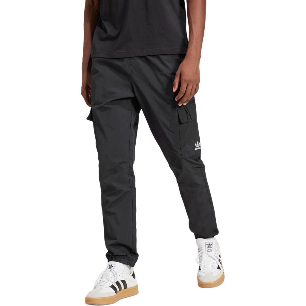 adidas Pantaloni Cargo con Logo Originals e Vita Elastica da Uomo Pantaloni Neri JD2453