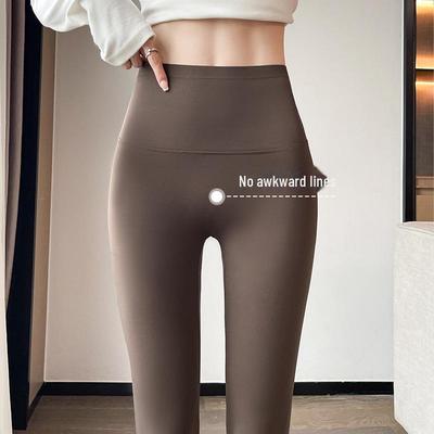 Women's High-Waist Shark Pants: Autumn/Winter 2025 Yoga & Fitness Leggings with Abdomen and Hip Lifting, Barbie Plus Velvet.