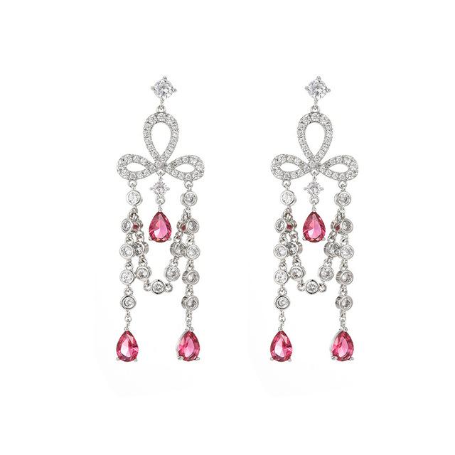 

Китайские модные серьги Ruyi, свадебные серьги, темпераментные длинные красные серьги с кисточками в форме капли воды, висячие серьги для девочек