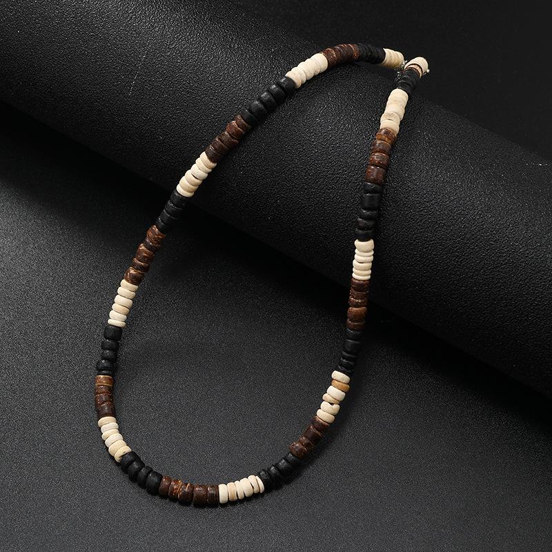 Collane Vintage con Guscio di Cocco e Turchese per Donne Uomini Choker da Surf Gioielli di Lusso per le Feste Collares