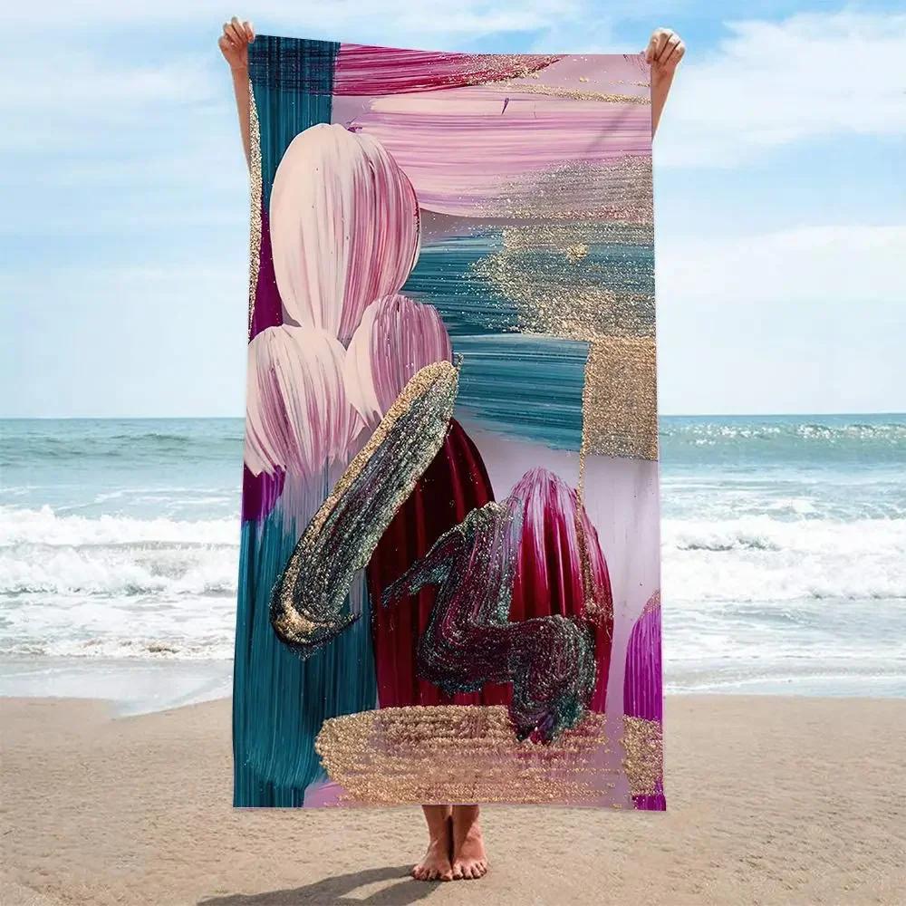 Asciugamano da Bagno Spesso Grande Nuovo Bellezza Sabbioso Senza Sabbia Poncho da Surf Bagno Estivo Nuoto Fitness Yoga Floreale Quadrato Asciugamano da Spiaggia