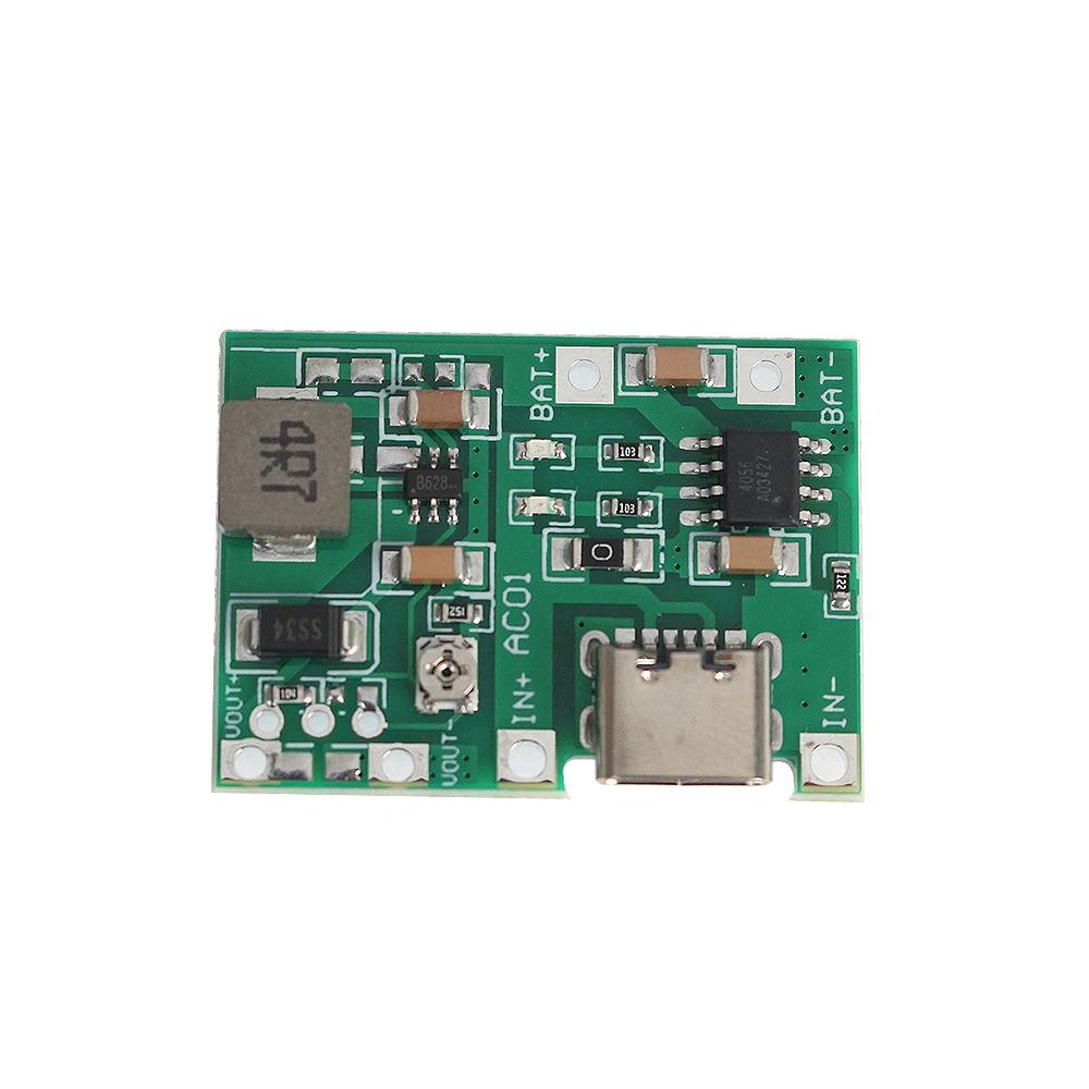 3.7V To 9V 5V Charger Discharge Power Board Type-C Micro DC-DC Boost Module 18650 Lithium Battery Charging Step Up Boost Module