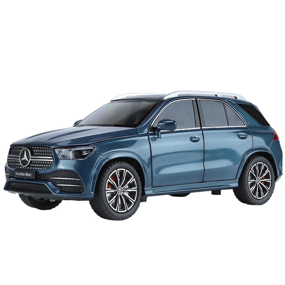 

1/24 BENZ GLE 350 Металева модель автомобіля Diecasts & Іграшкові транспортні засоби Металева модель автомобіля Звук та світло Симуляція Колекційна іграшка Подарунок синій