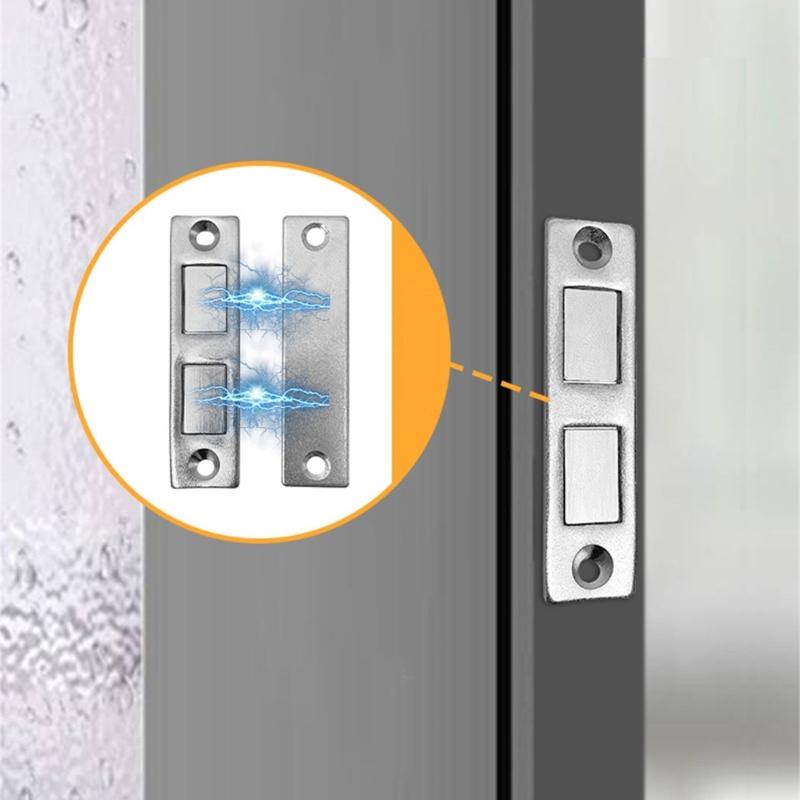 Metal Cabinet Door Magnet Strong Magnetic Closure Durable Cabinet Door Catch for Cabinets Easy Accessory for Cabinets