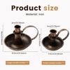 2Pcs Candle Holder Iron Taper Candle Stand with Curved Handle Retro Candlestick Holders Decorative for Home Wedding Party