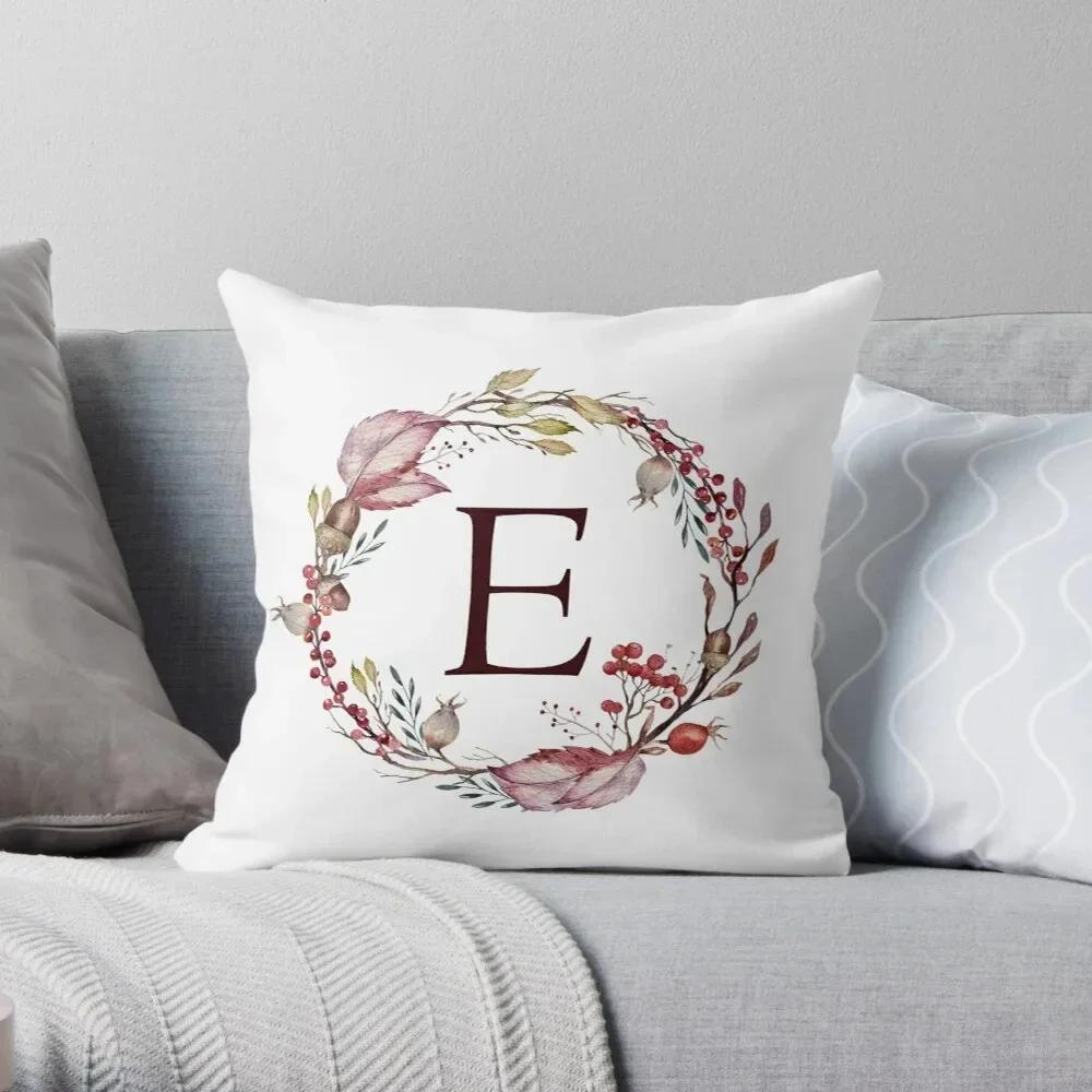 Office Sofa Car Cushion Cover Creative Abstract Letter Flower Print Luxury Home Decoration Pillow Cover