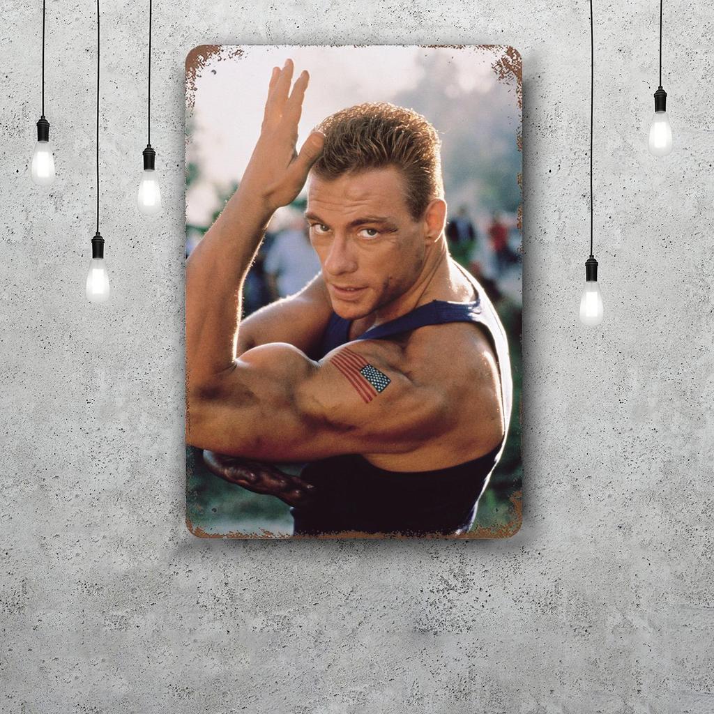Van damme attore Segni di Latta Metallici Vintage Poster Decorazioni Placca Metallica Retro Decorazione Murale per Garage Bar
