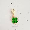 Ornaments Lucky Clover Keychain Good Luck Four Leaf Clover Pendant Bag Hanging  Backpack Accessory