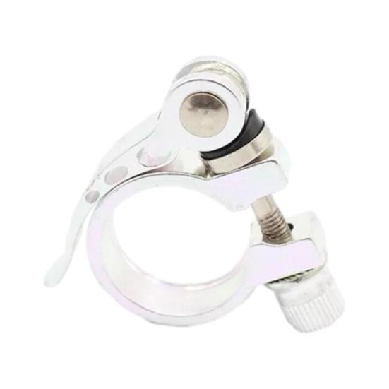 

Bike Seat Post Clamp Lightweight Quick Release Aluminum Alloy 25.4 31.8 28.6 34.9 Universal Mountain Road Bicycle Seatpost Collar S серебряный