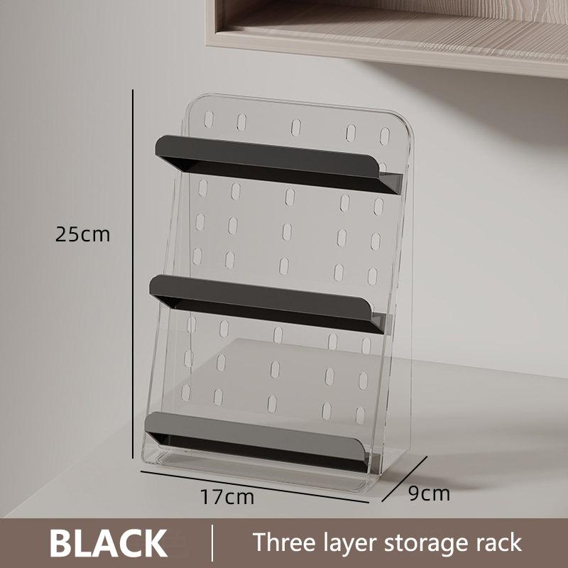 Mirror Cabinet Storage Box Storage Rack Three-Layer Cosmetics Acrylic Rack Bathroom Toilet Lipstick Dressing Table Jewelry Rack