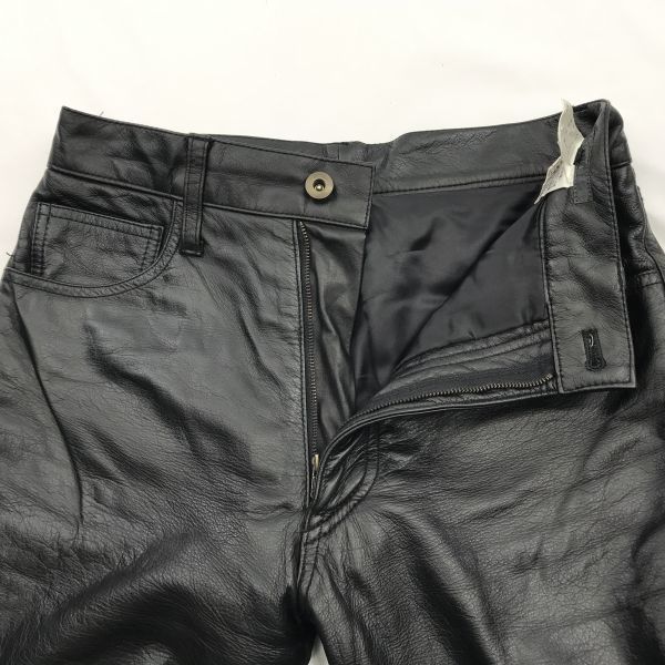 zoella Cow Leather Riders Pants Black S(USED)