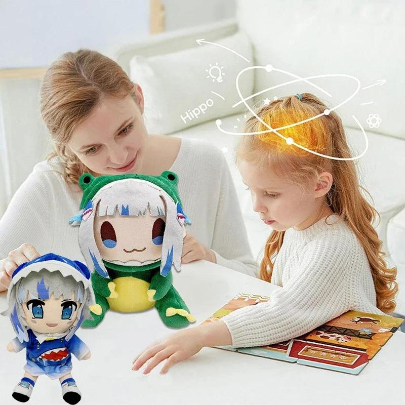 Hololive Dino Gura Plush Toy Gawr Shark Stuffed Dolls Baby Animals Virtual YouTuber Plushies Figure Pillow Kid Christmas Gifts