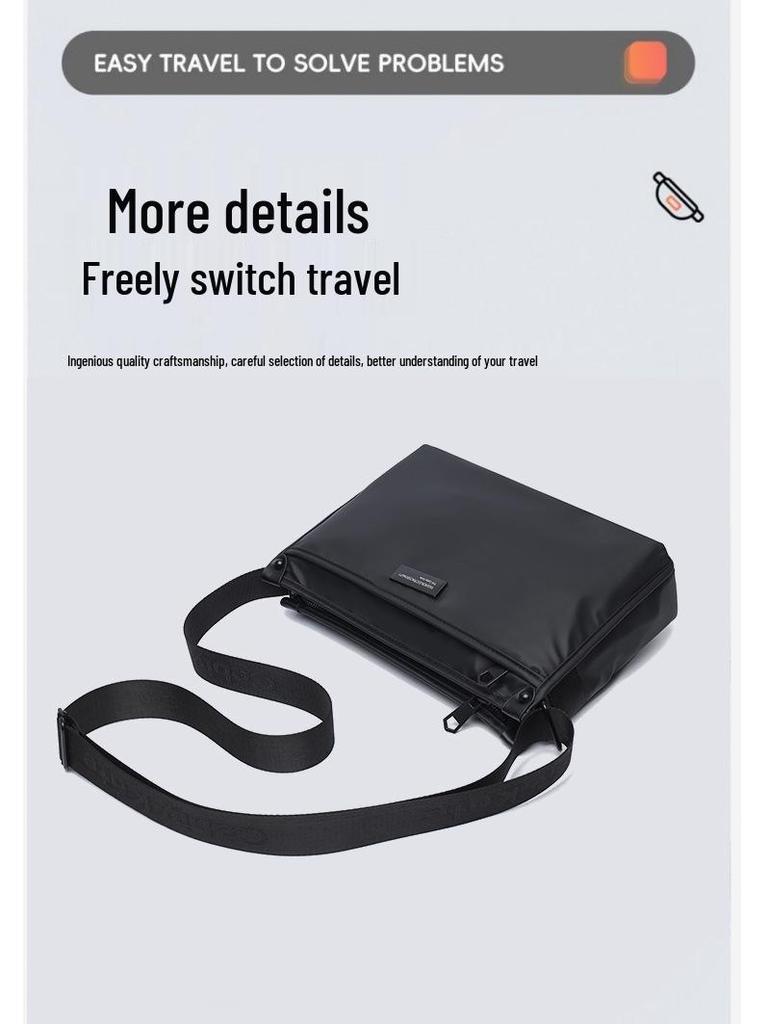 Korean-Style Trendy Men's Versatile Crossbody Bag | Casual Commute-Friendly Fashionable Small Square Bag