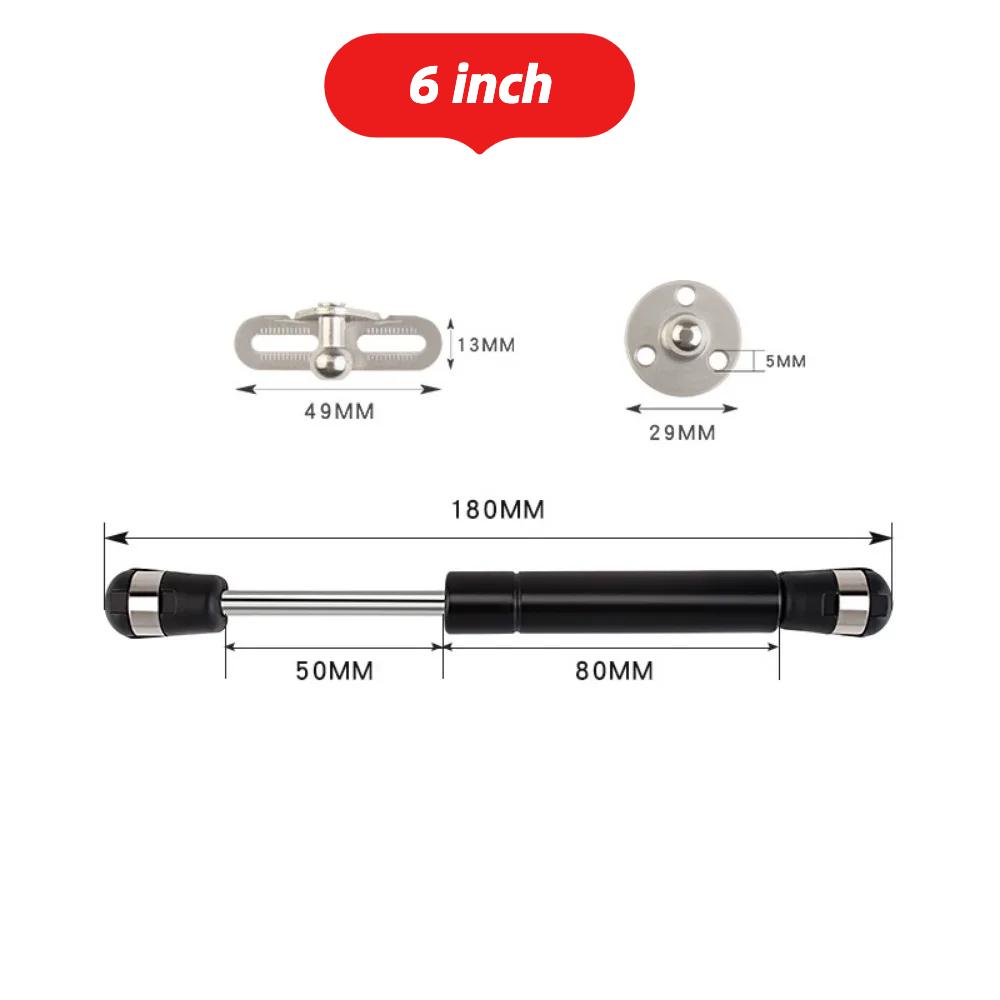 6/8inch Gas Springs 100N Gas Struts Lift Supports Shocks Soft Close Hinges Furniture Cabinet Door Lid Stay for Storage Box Strut