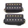 6 String Humbucking Pickup Double Coil Electric Guitar Bridge Pickup Set with Mounting Screws and Springs
