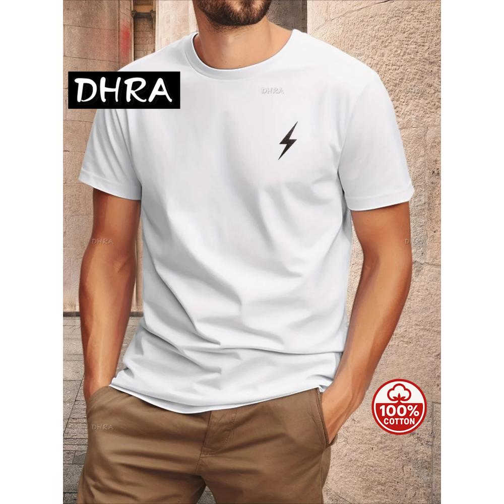 Men s Versatile Comfort Top Casual Loose Cotton Short Sleeve Fashion T-Shirts Men’s S