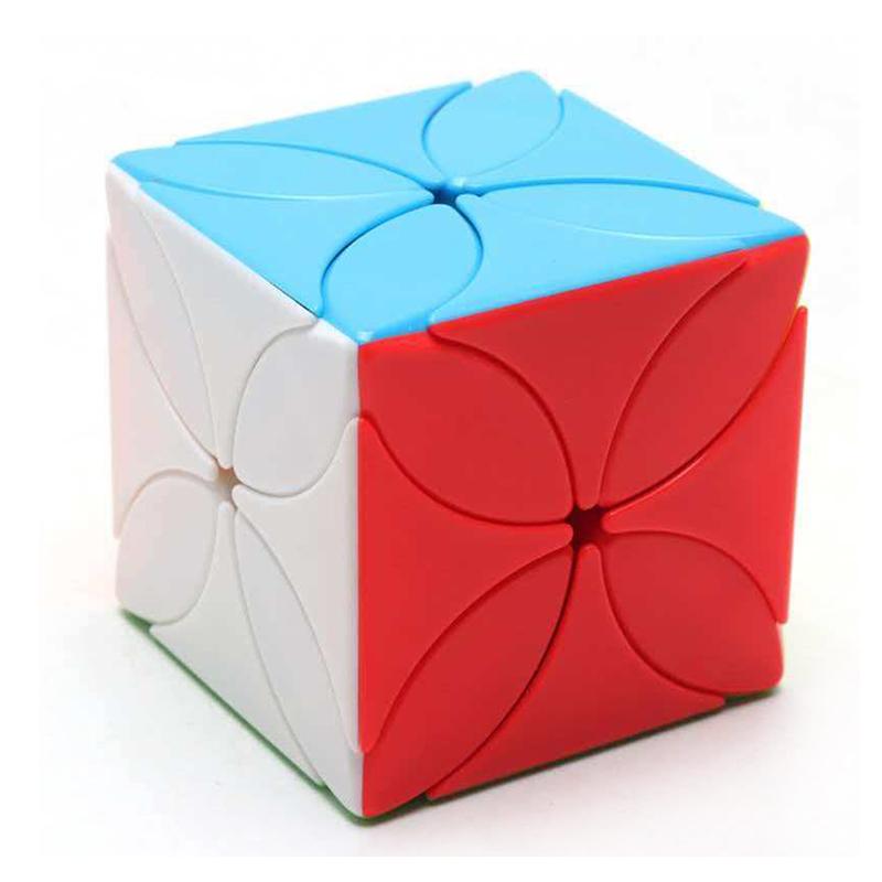 Professioneller vierblättriger Klee Speed Cube Schwierige herausfordernde Gehirnjoggel Rätsel Lernspielzeug für Kinder Schüler Erwachsene
