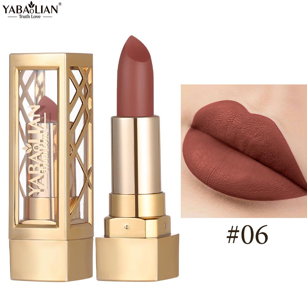Batom perolado brilhante e veludo com microglitter colorido e batom à prova d'água com espelho perolado e esmalte labial hidratante nude fosco