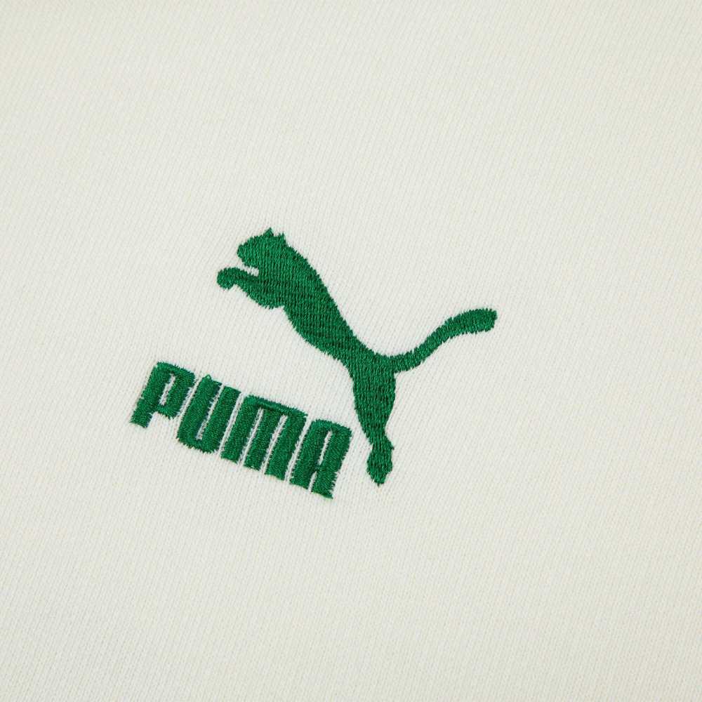 Puma Logo Print Hoodie Women Hoodies White 622961-65