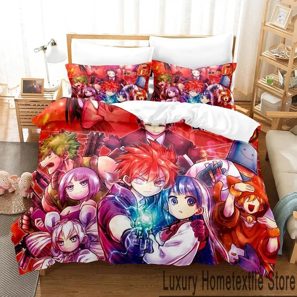 3D Print Anime Mission Yozakura Family Bedding Set Boys Girls Twin Queen King Size Duvet Cover Pillowcase Bed Boys Adult