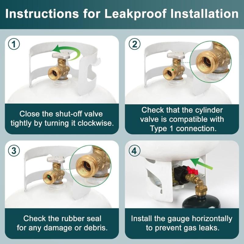 Converter Adapter Propanes Tanks Connector Tanks Filling Connector Adapter Gas Tanks Coupler Refill Attachments Head