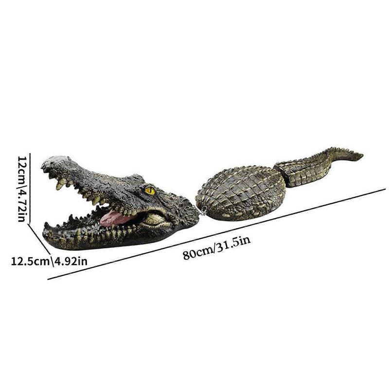Floating Resin Alligators Replicas Decoys Outdoor Water Decoration For Poolside Landscaping Bird Deterrents